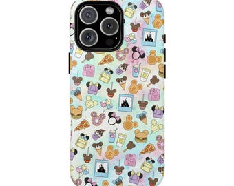 Park Day Snacks and Essentials Tough Phone Case, iPhone Case, Samsung Galaxy Phone Case, Pixel Case, Disney Phone Case, Mickey Phone Case