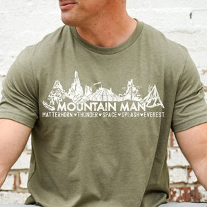 Mountain Man Disney Shirt, Attractions Ride Shirt, Guys Disney Shirt, Disney Trip Shirt, Vacation Shirt, Men's Disneyland Disneyworld Shirt