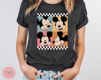 Retro Mickey Mouse Shirt, Disney Tee, Disneyland Tee, Disney World T-Shirt, Vacation Matching Shirt