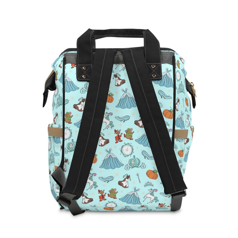 Princess Diaper Bag, Cinderella Multifunctional Backpack, Disney Backpack, Park Bag image 2