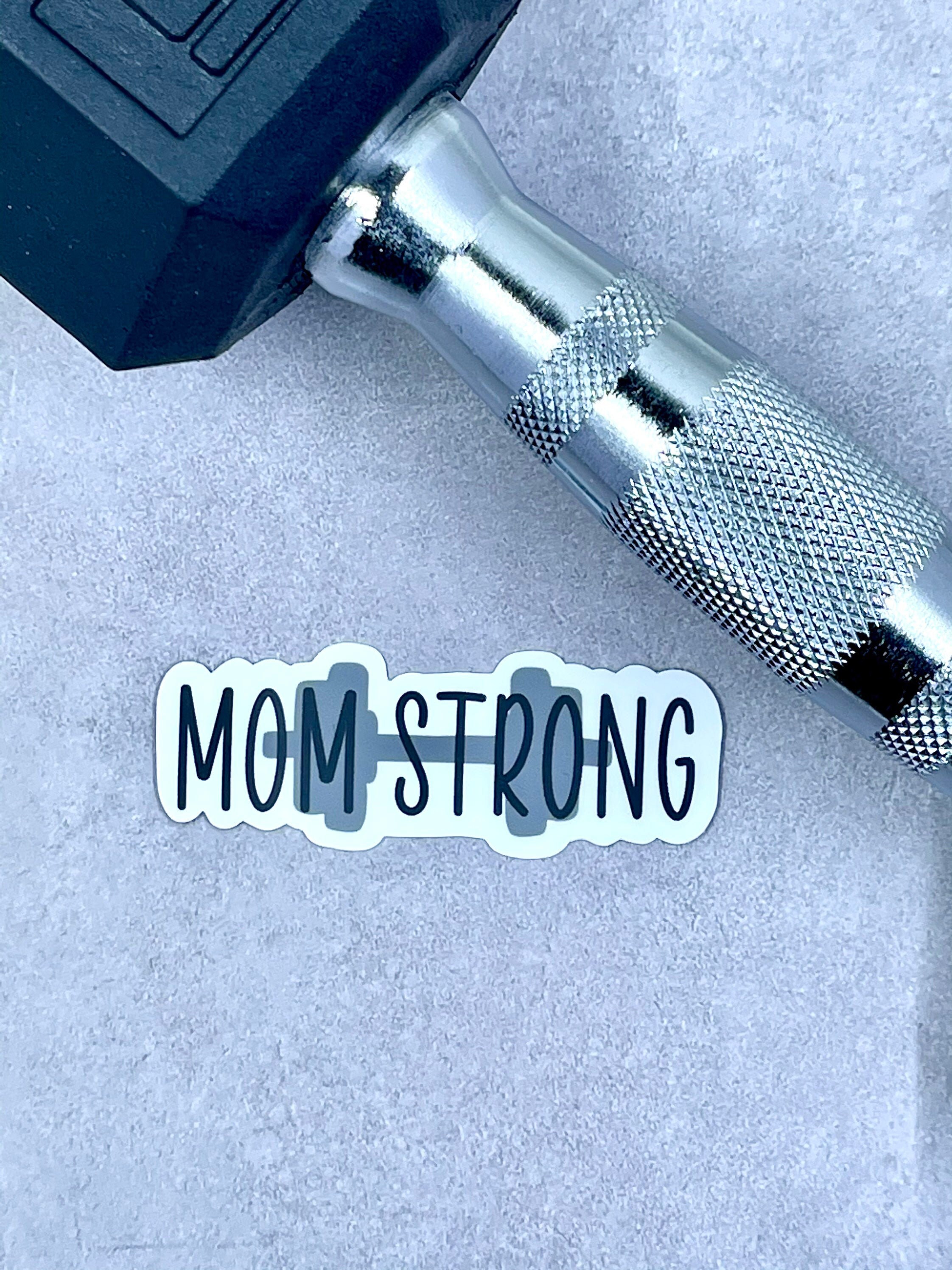Strong Mama Sticker 2x3\u201d Waterproof Dishwasher Safe Laptop Sticker