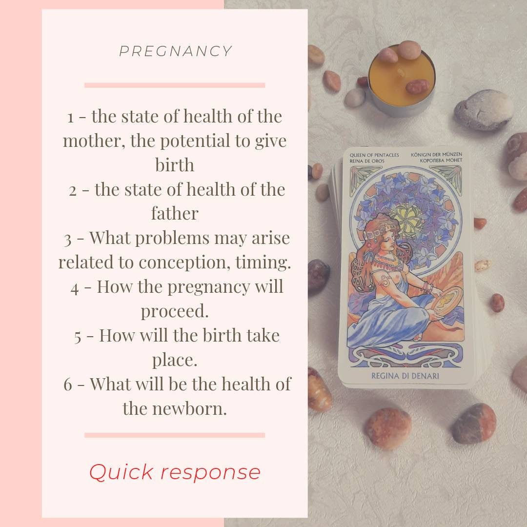 When Will I Become Pregnant Tarot Spread Tarot Spread Pregnancy, Motherhood, Baby, Children - Etsy
