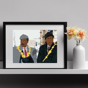 Coming To America Fan Art | Classic Movie Art | Black Film Art | Black Movie Art | Movie Illustration