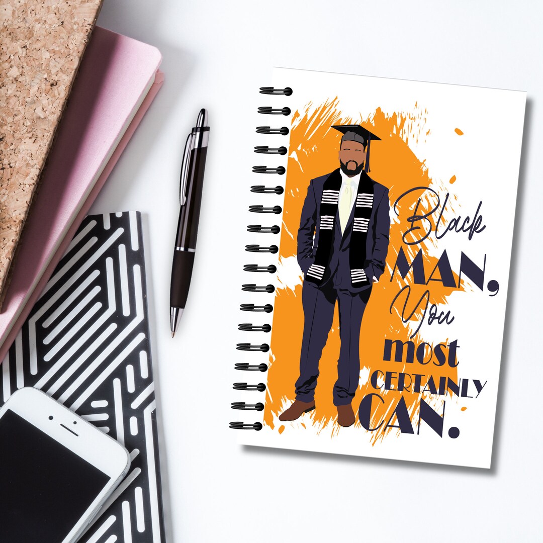 The Black Man Can | Black Man Journal | Black Stationary | Black ...