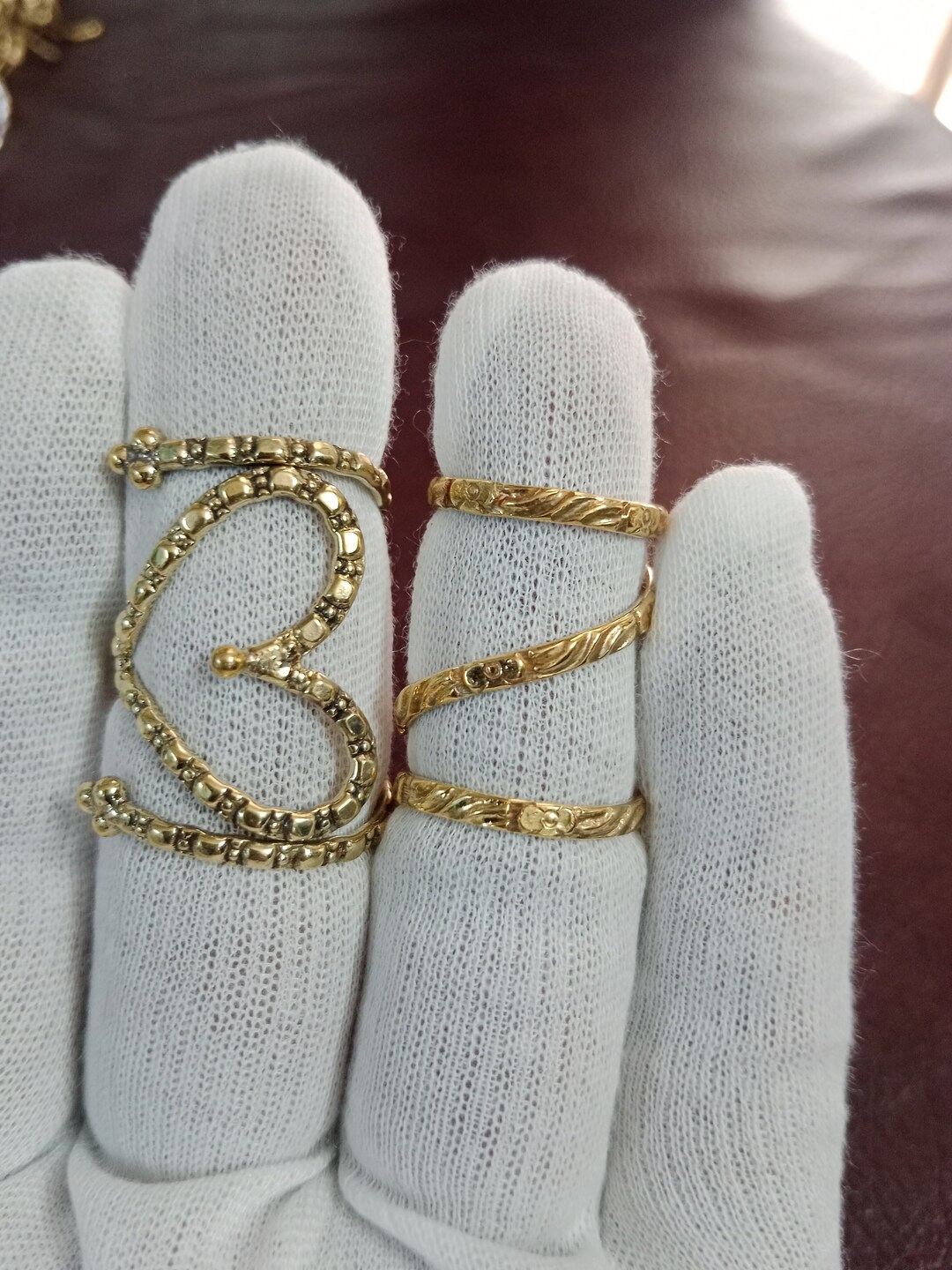 EDS Splint Knuckle Rings, 18k Gold Arthritis Rings, Dainty Rings, Trigger Finger Rings, Mallet