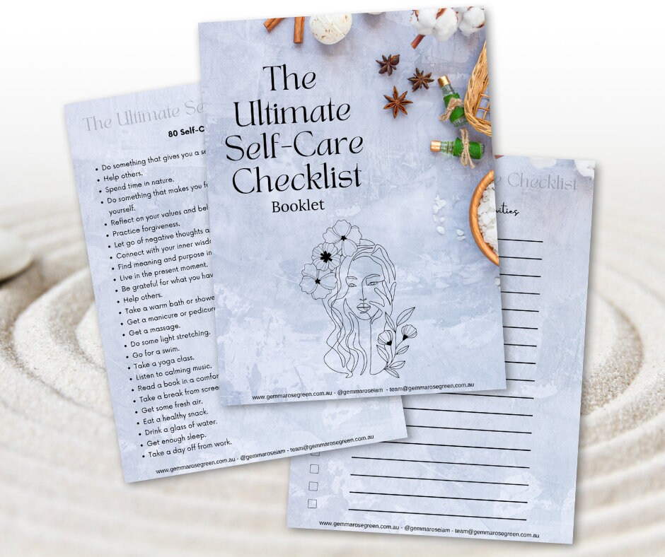 Self-care Booklet. Self-care Checklist. Ultimate Self-care. Self-care ...