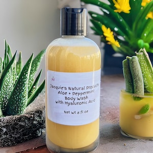 Aloe + Pfefferminz Hyaluronsäure feuchtigkeitsspendende Körperwäsche 8 oz