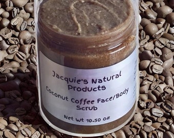 Coconut Coffee Body and Face Scrub 10.75 oz