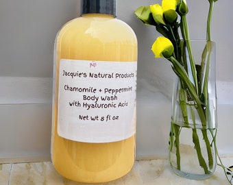 Chamomile + Peppermint Hyaluronic Hydrating Body Wash 8 oz