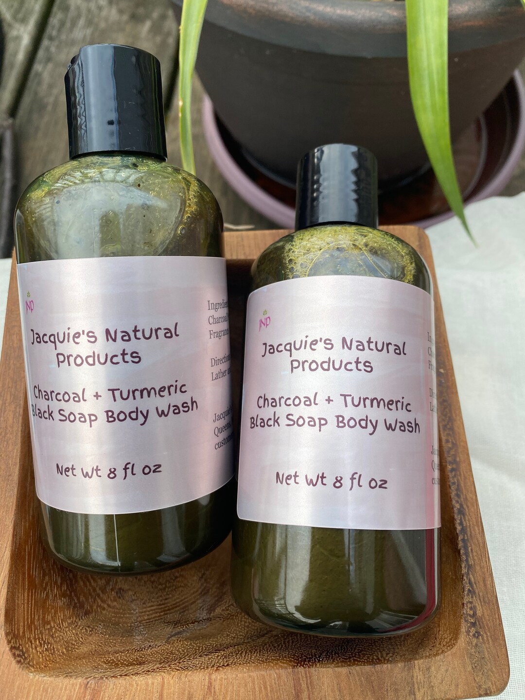 Charcoal Turmeric Black Soap Body Wash 8 Oz Etsy