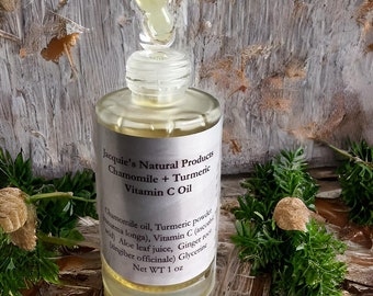 Sérum visage hydratant camomille + curcuma + vitamine C 1 oz - Pour le visage vieillissant