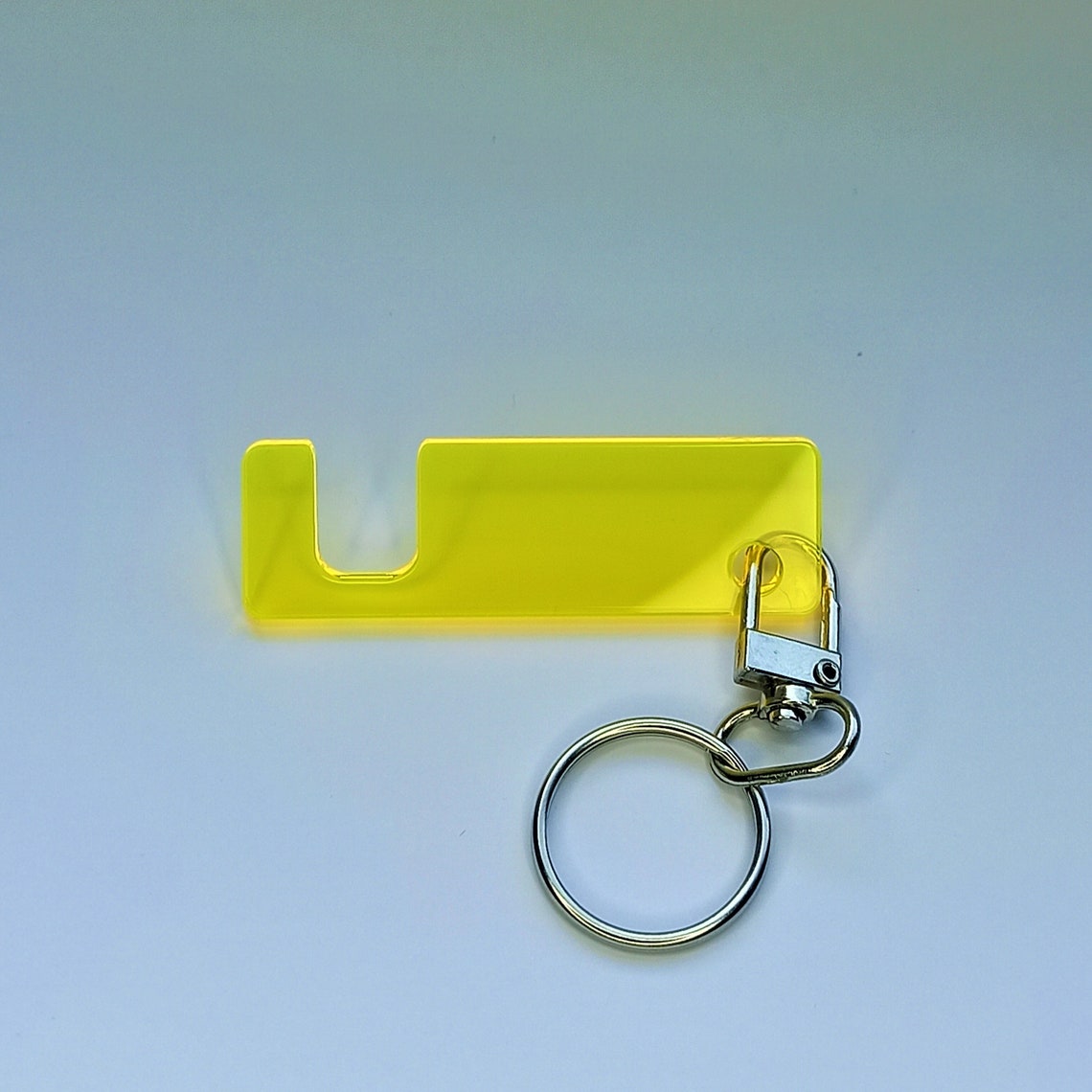 Keychain phone stand Functional keychain Plastic phone Etsy