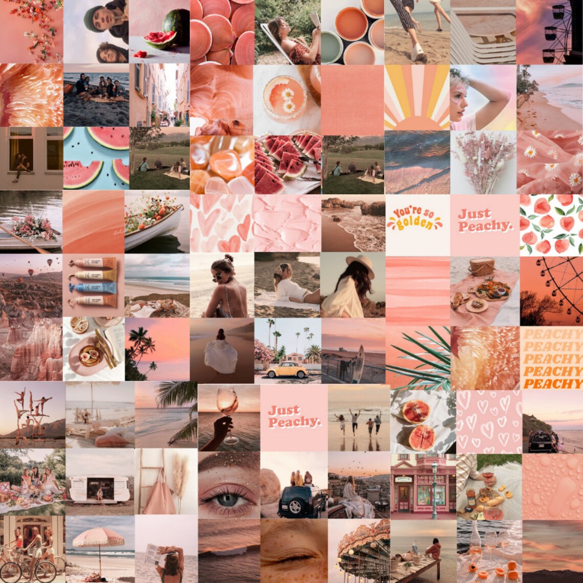 200 Soft Summer Aesthetic Wall Collage Kit DIGITAL Pastel Etsy