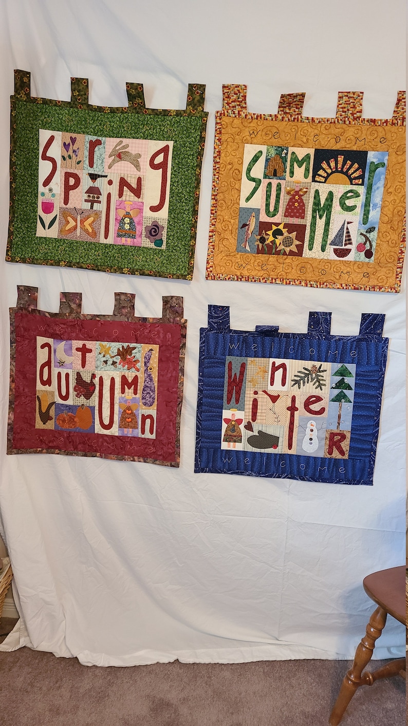 Four Season Wall Hanging Set - Etsy