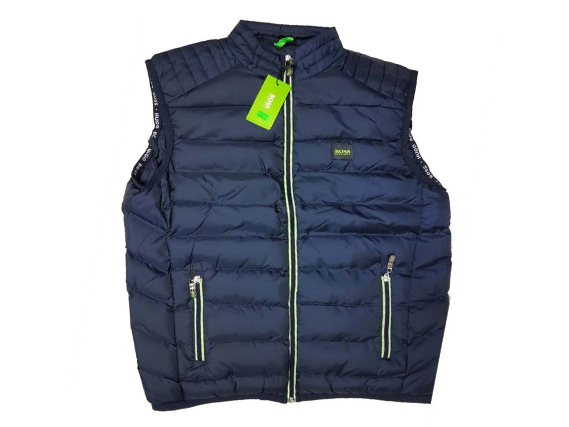Men's Hugo Boss Jacket Sleeveless Vest Boss Gilet Padded Etsy