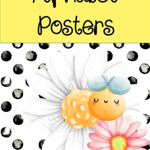 Pósteres del alfabeto para el aula, pósteres decorativos del alfabeto para el aula, decoración del aula, educación en el hogar, recursos para el jardín de infantes, recursos para preescolar