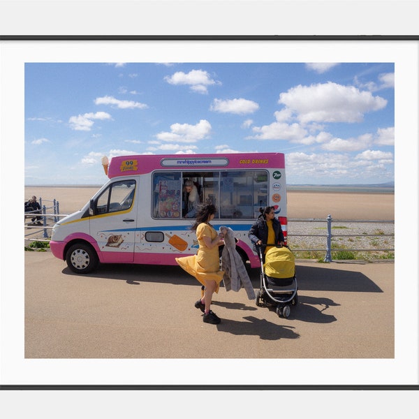 Ice cream van - Morecombe - Photo Print | Lancashire | Seaside | Holiday | UK | United Kingdom | England | Photography | Wall Art