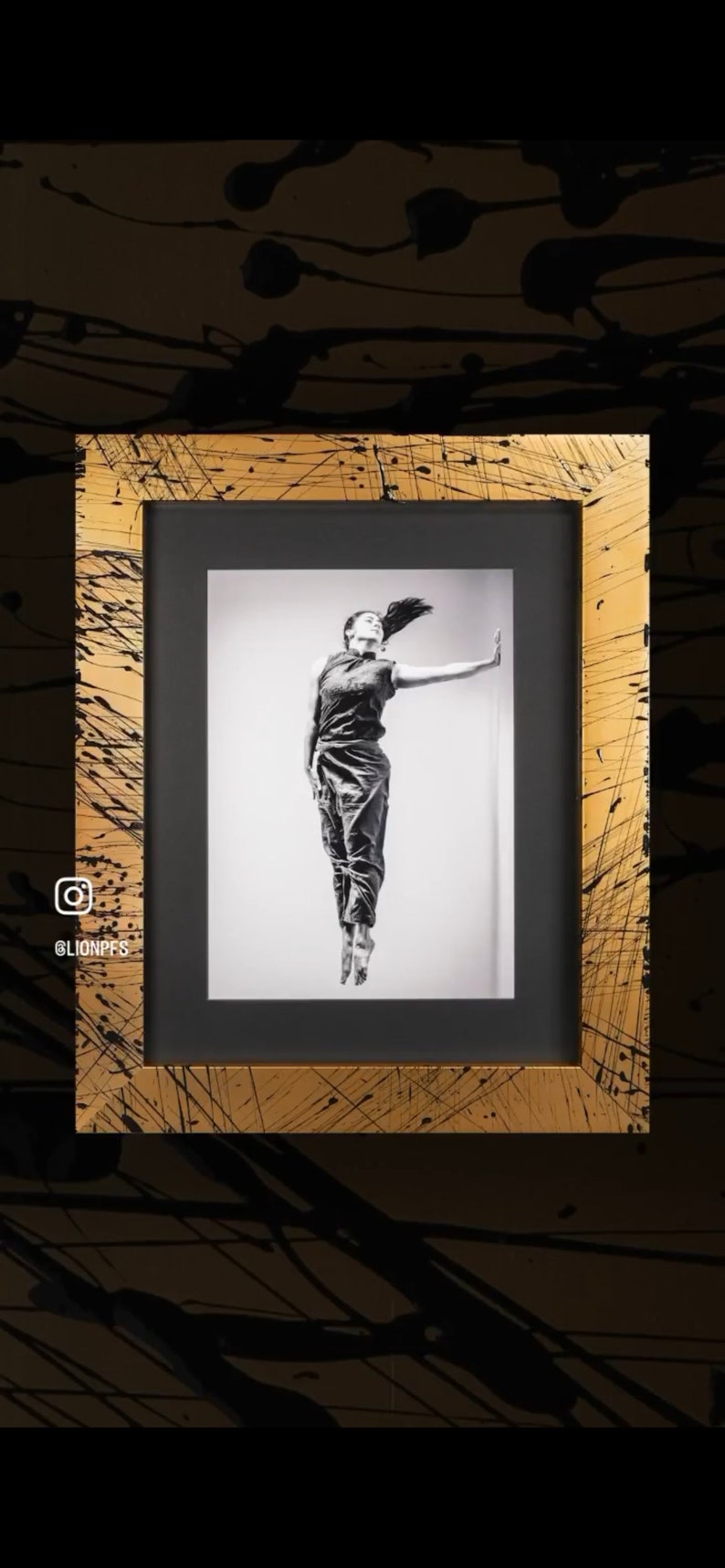 Abstract Expressionist Picture Frame, Jackson Style, Eco Friendly - Etsy UK