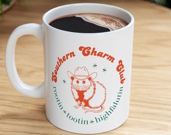 Funny Coffee Mug, Southern Charm Design, Funny Southern Sayings, Cute Southern, Southern Girl Gift, Old Southern Charm, Southern Charm Gifts