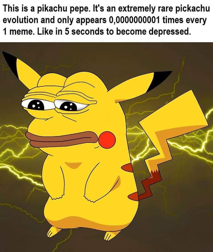 pepe the frog pikachu plush