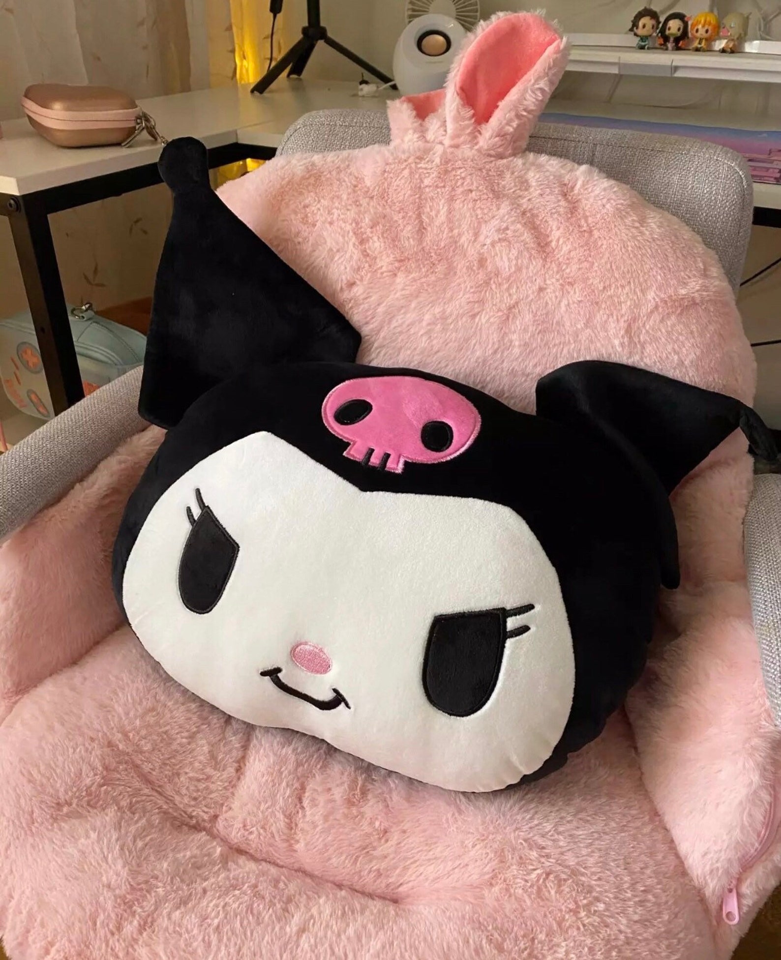 Restock 18 inch Large Kuromi Plush pillow Kuromi cushionMy Etsy