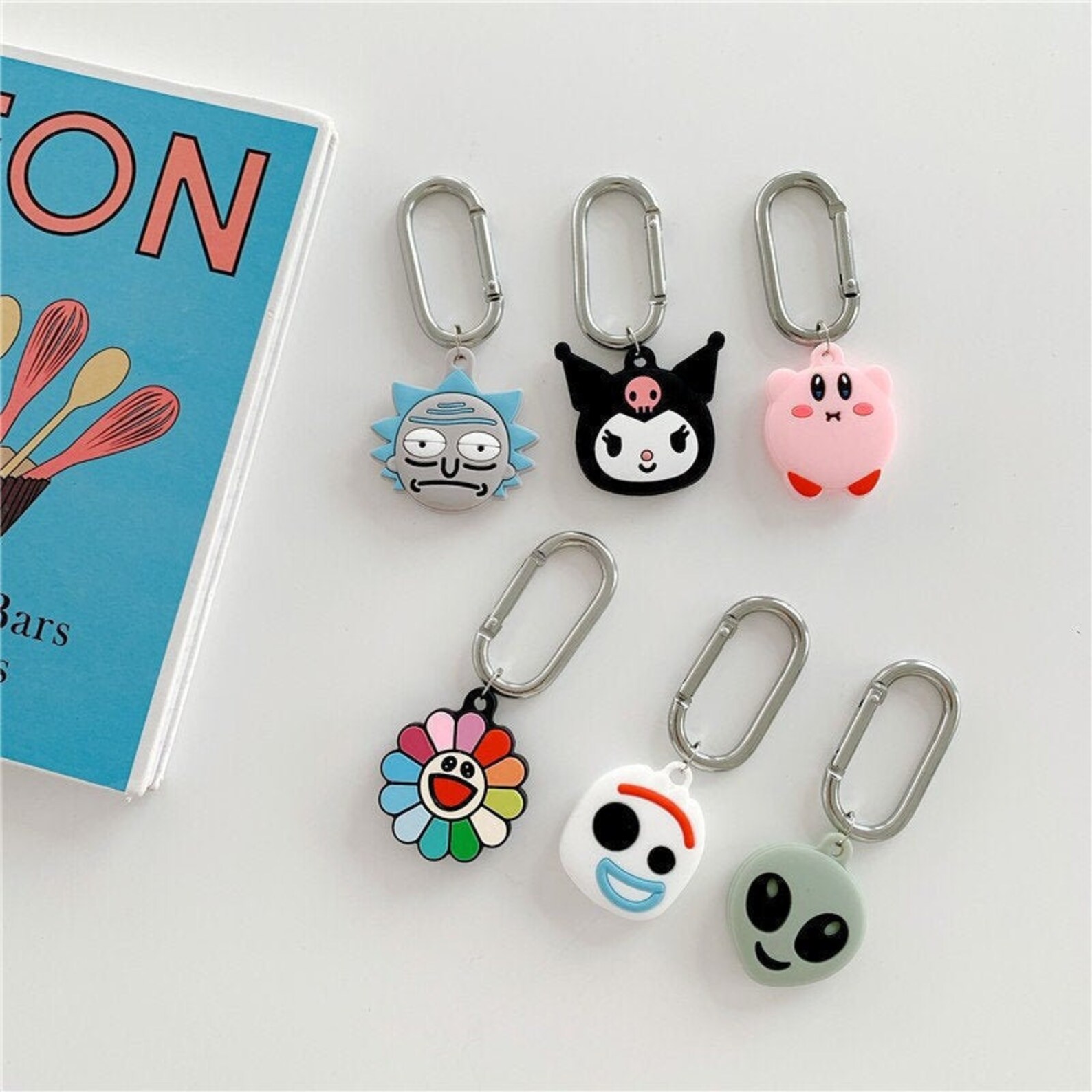 Kuromi Nintendo cartoon Airtag Case Keyring rick morty airtag Etsy