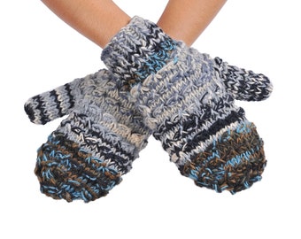 Cable Knitted Woolen Mittens