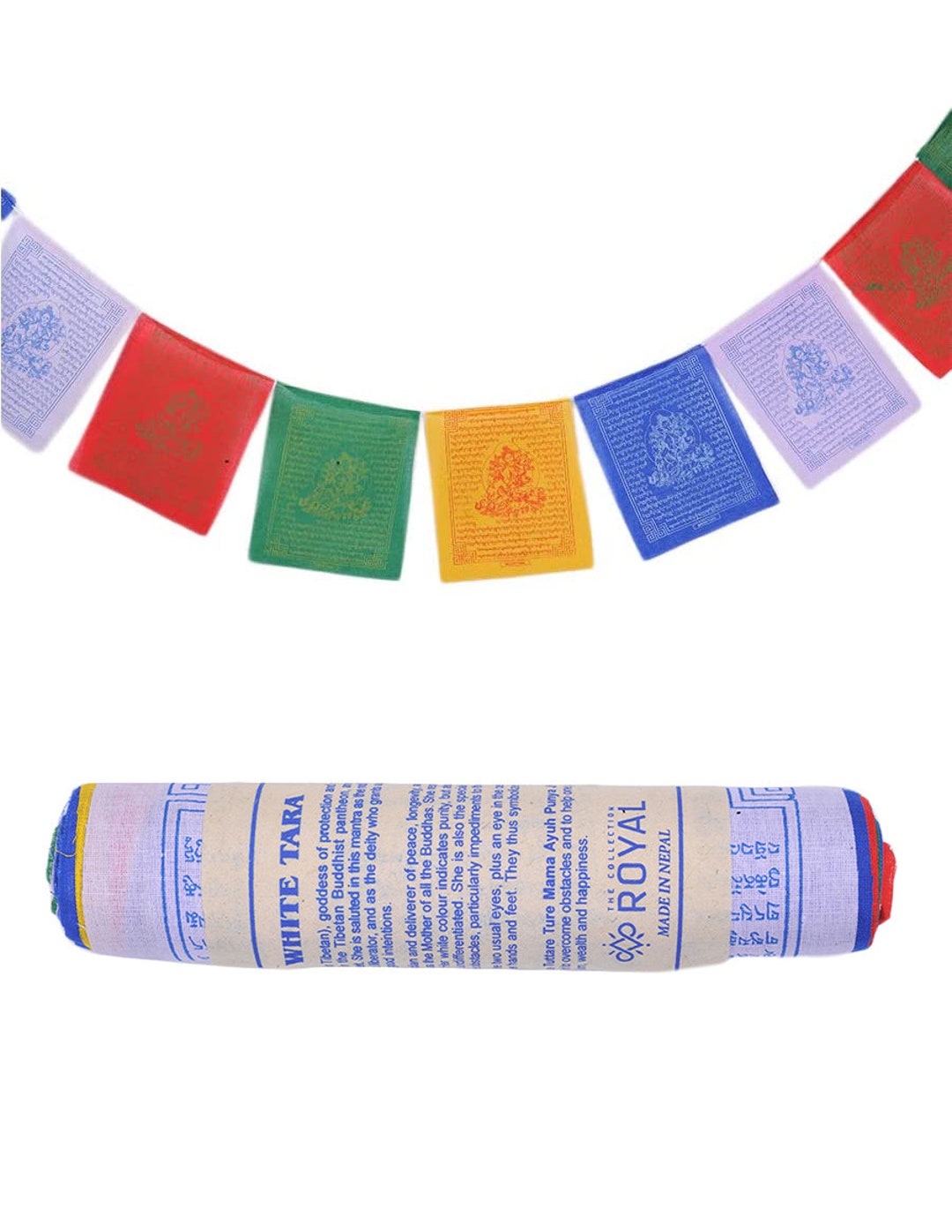 Tibetan Prayer Flag Outdoor, Zen Flag, Colorful Buddhist Banner