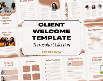 Client Welcome Packet, Client Onboarding Template, New Client Welcome, Canva Template for Small Businesses, Client Packet, Business Template
