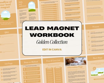 Bleimagnet Vorlage, Bleimagnet Vorlage Canva, Freebie Vorlage, Canva Vorlage für Unternehmen, bearbeitbare Arbeitsmappe, Arbeitsblätter für Coaches