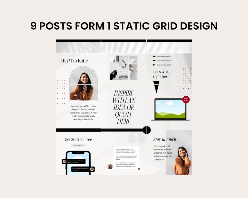Instagram 9 Grid Template Instagram Grid Design Instagram Post Instagram 9 Grid Template Instagram Grid Design Instagram Post