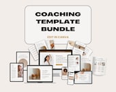 Coaching Bundle, Coaching Canva Templates, Coaching Website, Coaching Worksheets, Instagram Post Templates, Canva Website Template
