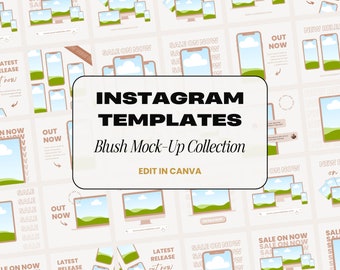 Enhetsmodell, Digital produktmodell, Canva-modell, Mockup-mall Canva, Coaching Instagram-mall, Mockup för sociala medier, Facebook-annonser