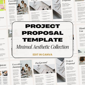 Plantilla de propuesta de proyecto Canva, propuesta de negocio, gestión de proyectos, plantilla de plan de proyecto, resumen del proyecto, plantilla de propuesta de cliente