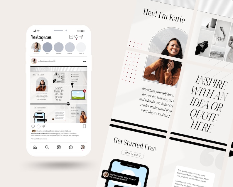 Instagram 9 Grid Template Instagram 9 Grid Template
