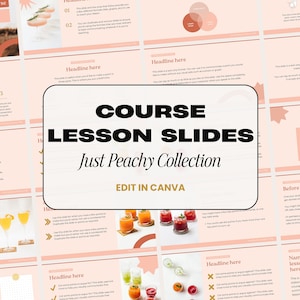 Course Template Canva, Online Course Slides, Presentation Template Canva, Slide Deck Template Canva, Presentation Slides for Course Lessons