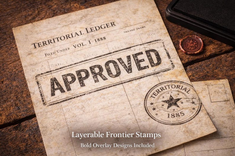 Junk Journal Printable Kit | Vintage Ephemera Paper Pack | Old West ...