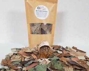 THE COASTAL COLLECTION, Tropical Leaf Litter - Exotic mix of leaves for hermit crabs, isopods, dubia - natural crabitat decor and enrichment