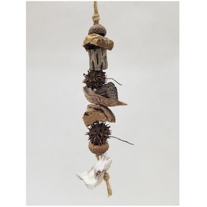 Things on a String - climbing toy for hermit crabs, parrots, chain, garland, ladder, air plant pot hanger, natural habitat decor