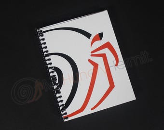 Notebook - My Hungry Hermit Trademarked Logo, Lined Pages for notes, recipes, food log, foraging, book companion