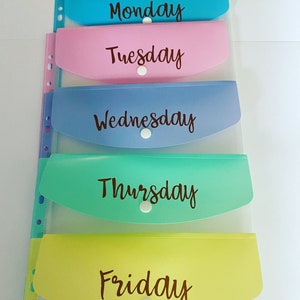 Days of the Week Vinyl Letters - Vinyl Lettering - Organisation - Teacher Organisation - New Teacher - Back to School - Labels - Book Labels