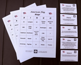 Bingo de la bandera americana