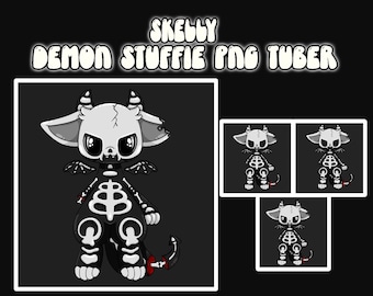 Skelly | Demon Stuffies | Premade PNG Tuber | Veadotube | Discord | Twitch