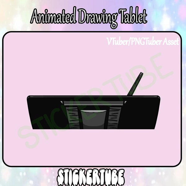 Animated Drawing Tablet | Huion Tablet | VTuber-PNGTuber Assest | Twitch Assets