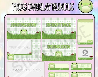 Frog Overlay Bundle | Twitch Assests