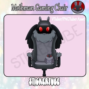Moth Man Gaming Stuhl | VTuber-PNGTuber Assest | Twitch-Assets