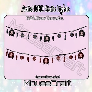 Artysta DBD | Statyczne światła sznurkowe | Dekoracja na Twitch Stream