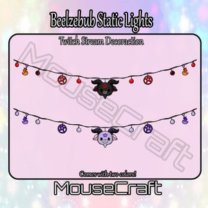 Beelzebub | Static String Lights | Twitch Stream Decoration