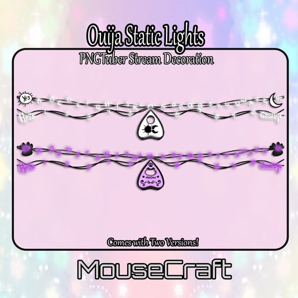 Ouija | Static String Lights | Twitch Stream Decoration