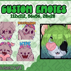 Custom Emotes | 1-15 Emotes | Twitch Emote |  Discord Emoji